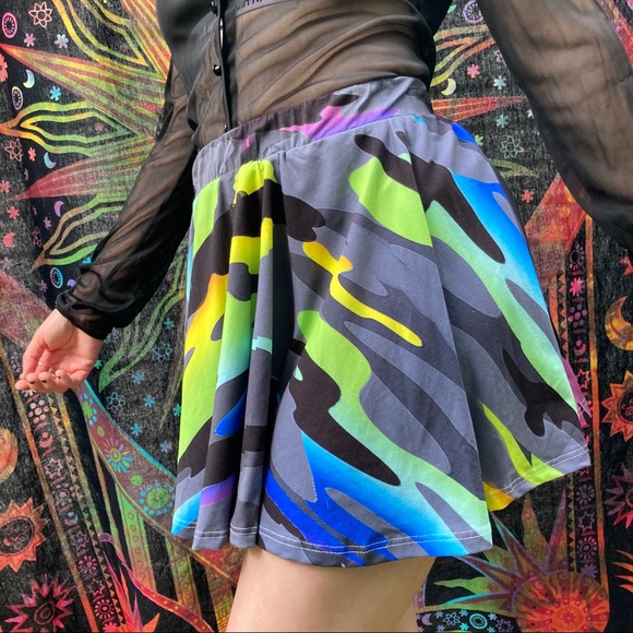 Neon camo miniskirt - Picture 8 of 8